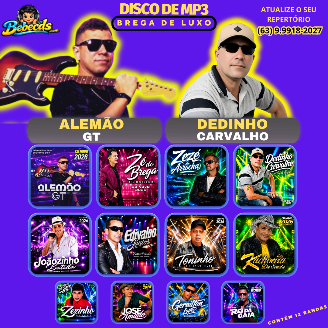 DISCO DE MP3 - BREGÃO DE LUXO 2026