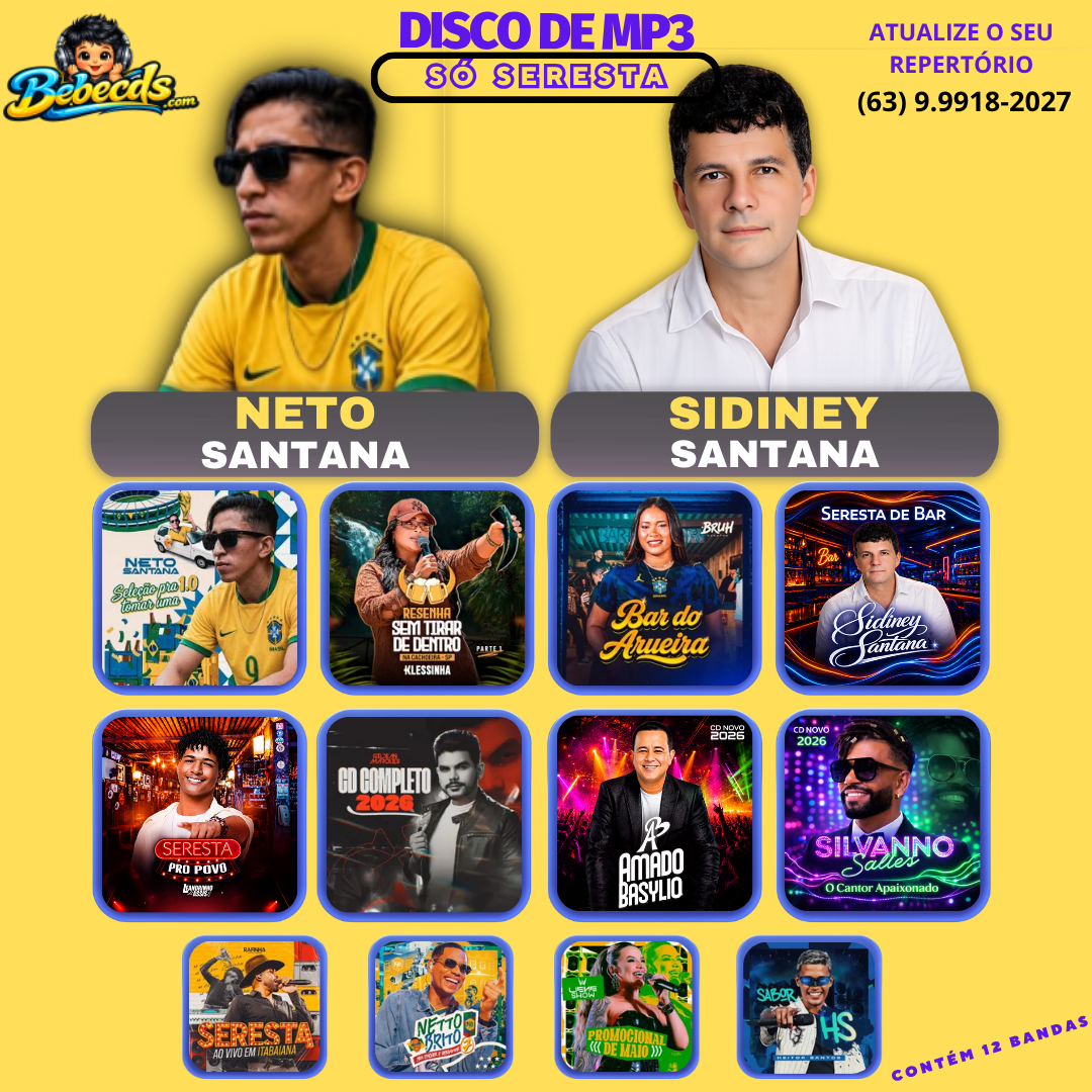 DISCO DE MP3 - SÓ SERESTA 2026