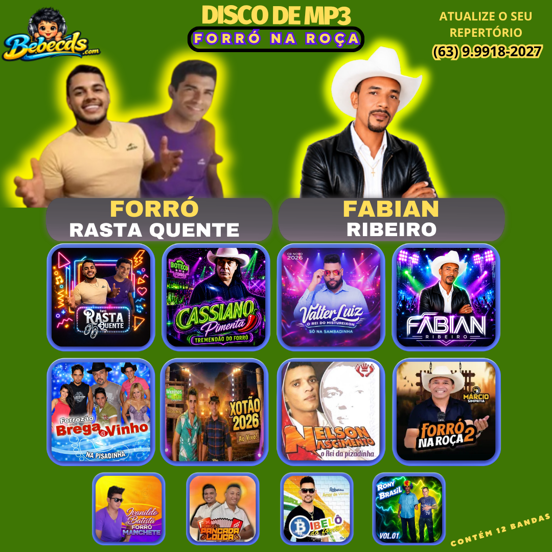 DISCO DE MP3 - FORRÓ NA ROÇA 2026